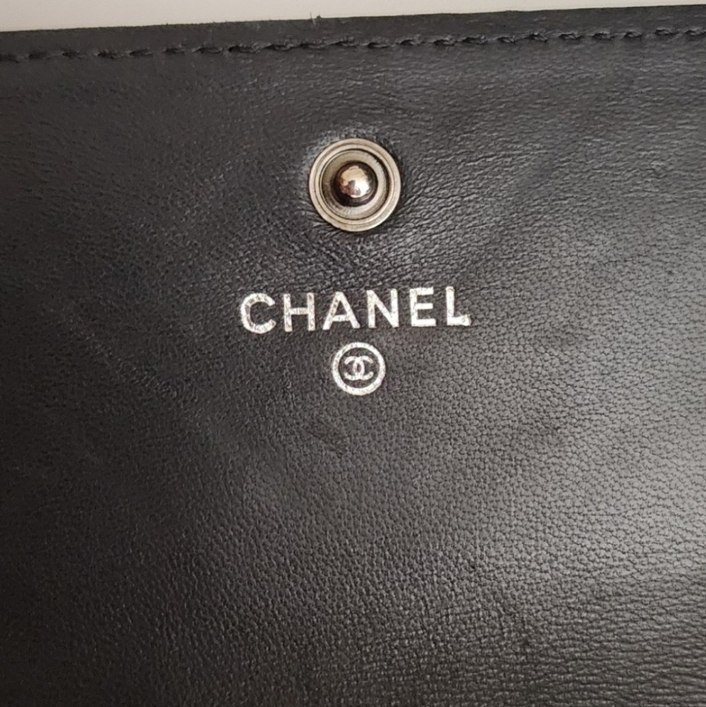 Chanel Black Quilted Leather Wallet Clutch - Picture 5 of 16